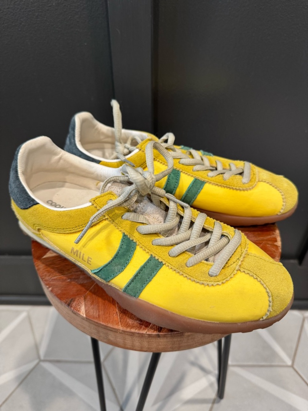 Coolway Yellow and Green Mile Sneakers